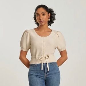 The Puff Sleeve Sweater Top by Everlane
